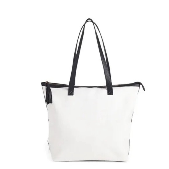 Walter Baker Handbags - Walter Baker "Carly Bag" Classic Canvas and Vegan Leather Tote - New with Tags